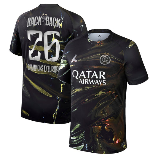 MAILLOT PSG Noir BACK2BACK 2 ÉTOILES ⭐️ ⭐️