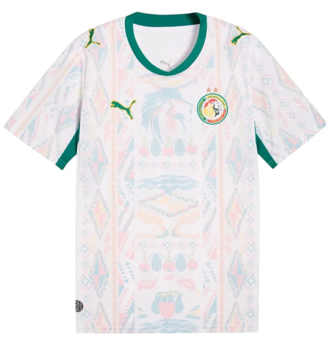 Maillot extérieur Sénégal 2 étoiles Coupe du monde 2026